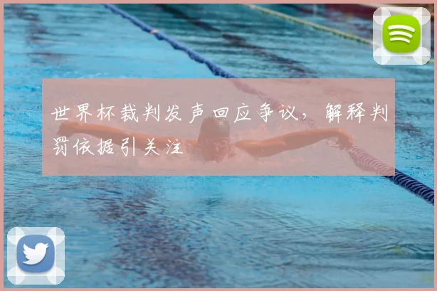 世界杯裁判发声回应争议，解释判罚依据引关注